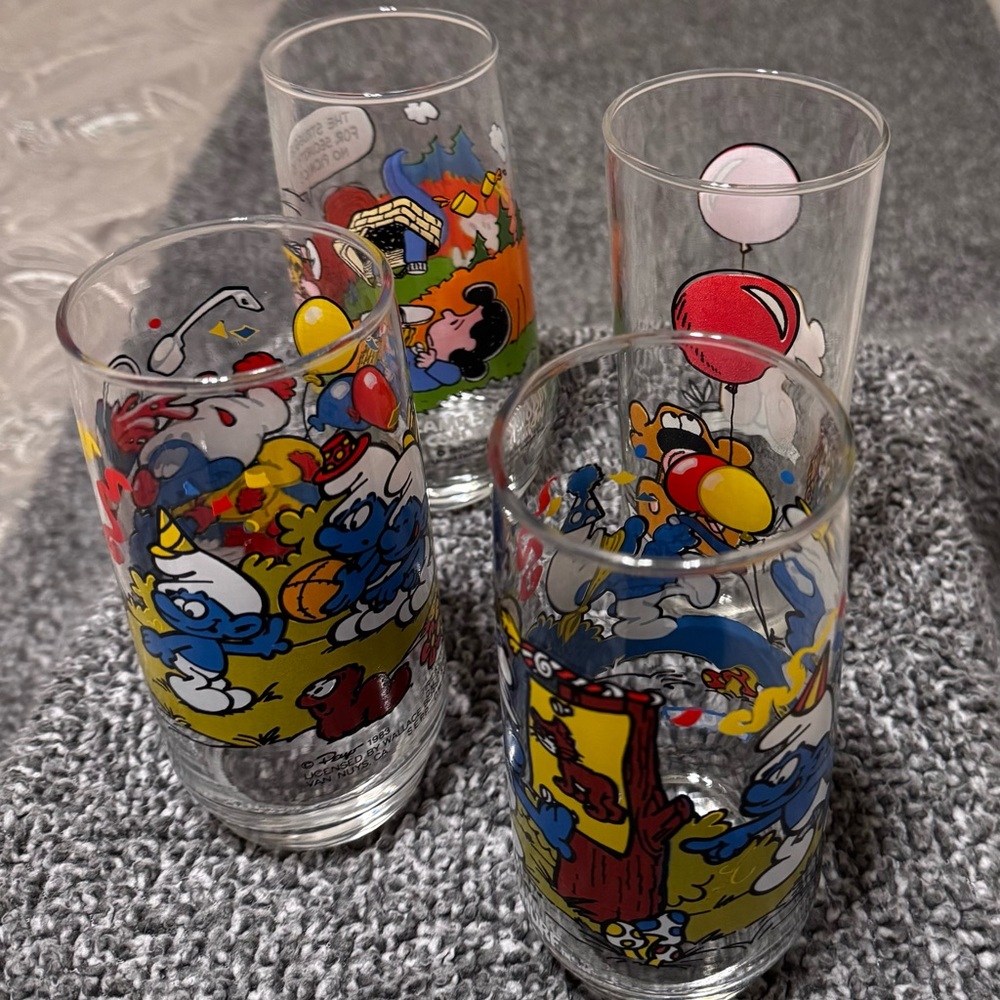 Collectible Cartoon Character Glass Set